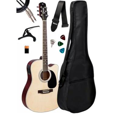 Imagem de Violão Giannini Folk Gdc-1 Ceq Ns + Capa E Acessórios