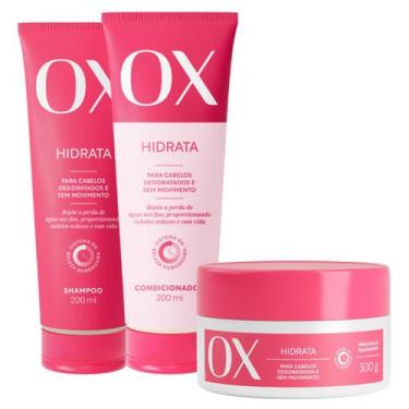 Imagem de Kit Ox Hidrata Duo 200Ml  Máscara De Tratamento 300G - OX COSMÉTICOS