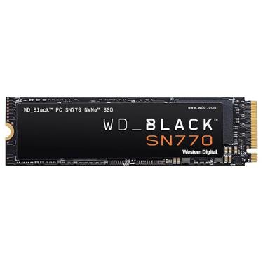 Imagem de SSD WD Black SN770 1TB NVMe M.2 2280 (Leitura até 5150MB/s e Gravação até 4900MB/s)