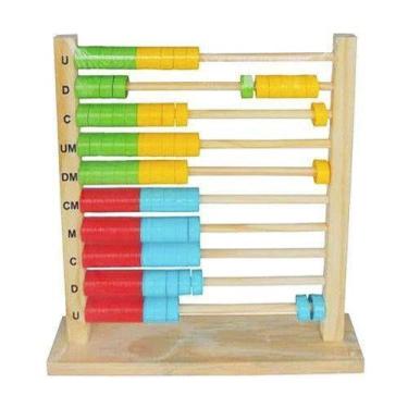 Imagem de Ábaco 10 Colunas Em Madeira - Carimbrás - Carimbras