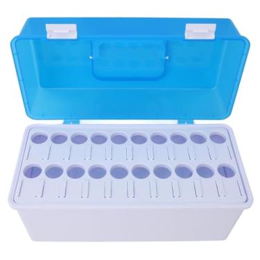 Imagem de Rack de Tubo de Teste de Plástico, 20 Coloque o Laboratório de Caixa de Inspeção de Amostras No Suporte do Frasco de Rack de Tubo de Teste, Suporte do Tubo de Teste do Tubo de