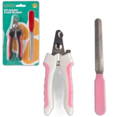 Imagem de Alicate Cortador De Unha Com Lixa Cabo Plastico Fluffie