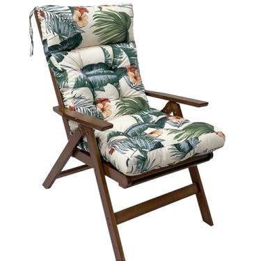 Imagem de Adirondack Chair Cushion, Lounge Cushion Anti-Slip Thickened High Back Patio Seat Pads, Waterproof Garden Cushion Set for Rocking Chair(H)