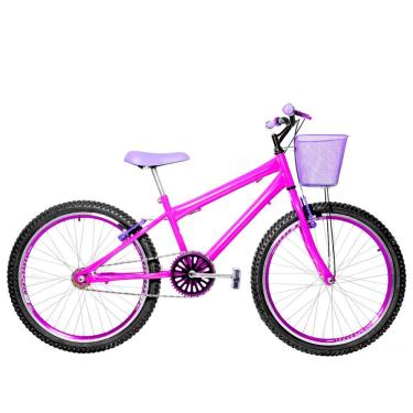 Imagem de Bicicleta Feminina Aro 24 Aero Cor Pink E Violeta