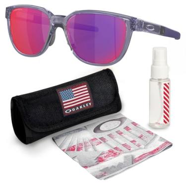 Imagem de OAKLEY OO9250 ACTUATOR TRANS LILAC Armação – Lente PRIZM ROAD, Óculos de sol retangulares não polarizados com kit oficial de óculos, Lilás Trans (57 mm), 57 mm