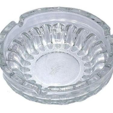 Imagem de Cinzeiro de Vidro Redondo, 11 cm, Transparente, 3,5 cm de Altura