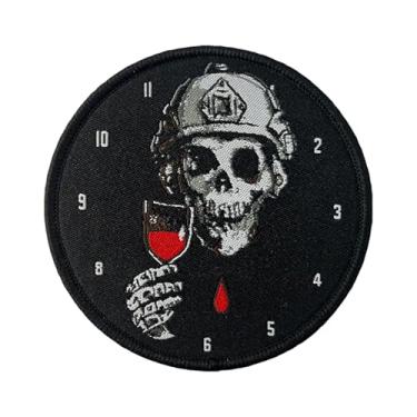 Imagem de 1 Patch de caveira, remendos militares bordados de gancho e laço, adesivos táticos para jaquetas, colete militar, mochila tática, colete para cães de serviço, patch de airsoft, opção de costura