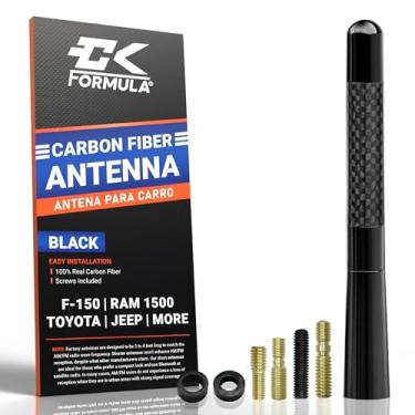 Imagem de CK Formula Antena Bullet branca 50 Cal para caminhão, substituição universal de antena de carro de caminhão, atualização de acessórios de caminhão, 1 pacote