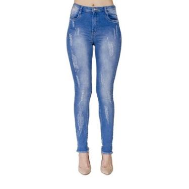 Imagem de Calça Jeans Skinny Desfiada Handbbok-Feminino