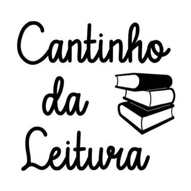Imagem de Frase Cantinho Da Leitura Com Livro Mdf 3mm Vazado Com Fita dupla face