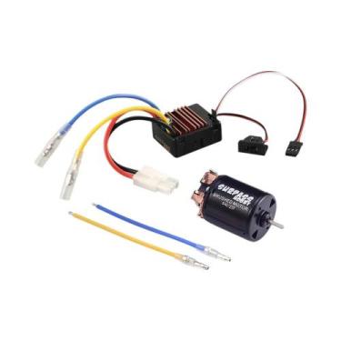 Imagem de 1/10 RC Off-road Racing Car Truck Motor Escovado 13T-80T Com 60A ESC 5