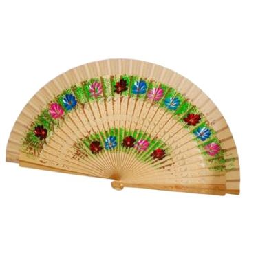 Imagem de Dynwave Ventilador de mão dobrável multiuso para presente de apresentação de fotos, Madeira