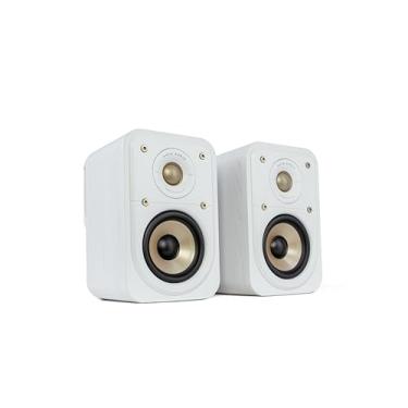 Imagem de POLK AUDIO Alto-falantes surround de alta resolução Signature Elite ES10 para home theater, alto-falantes estéreo, alto-falante satélite, HiFi, compatível com Dolby Atmos e DTS: X (par de 2) - Branco