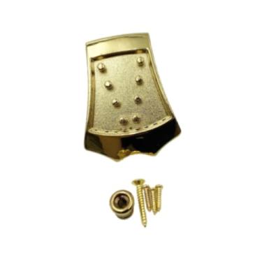 Imagem de Colaxi Tailpiece de bandolim para bandolins de 8 cordas, acessório de instrumento de guitarra, substituição direta de tailpiece para bandolins, Ouro