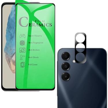 Imagem de Kit Película Cerâmica Nanogel para Galaxy M35, Proteção Total da Tela, com Película de Lente Câmera, Vidro Temperado 9H