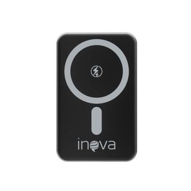 Imagem de Power Bank 5000mAh com Caregamento por inducǎo, Carregador Sem Fio Portátil Magnético com Cabo Tipo-C 20W PD Carregamento Rápido, Compativel com Celulares ioS e Android (Preto, Amperes Horas, 5000)