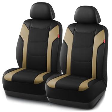 Imagem de Rubbermaid Capa de couro para assento de carro – capa universal para assento frontal, compatível com airbag, fácil de instalar, capa de assento automotivo resistente à água e durável para carros