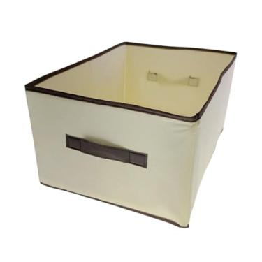 Imagem de Caixa Organizadora TNT Roupas Toalhas Lençóis Brinquedos Dobrável 40x28cm (1)