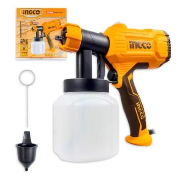 Imagem de Pistola de Pintura Pulverizadora Ingco SPG3508ING 450W 220V Até 800ml 