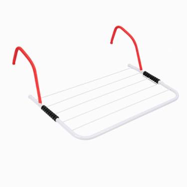 Imagem de Varal Janela Portátil Dobrável Ajustável Multiuso Varanda Parede Roupa Apartamento Casa