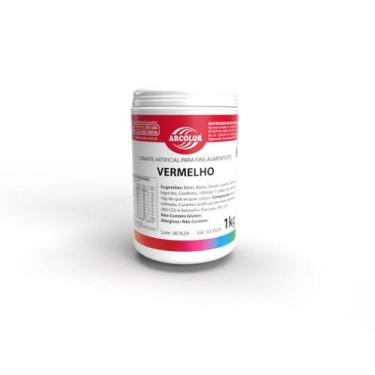 Imagem de Corante Em Pó 1kg Vermelho - ARCOLOR