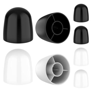 Imagem de Aifeier ET Pacote com 8 tampas universais de parafuso de vaso sanitário, tampas decorativas de parafusos de piso tampas protetoras para parafusos roscados de 1/4 polegada, acessórios de base de