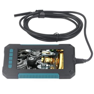 Imagem de CHICIRIS Câmera de inspeção, visor LCD de 4,3 polegadas, endoscópio, multiuso, portátil, luzes auxiliares de 8 mm de diâmetro, lentes duplas para reparo automotivo (2 m)