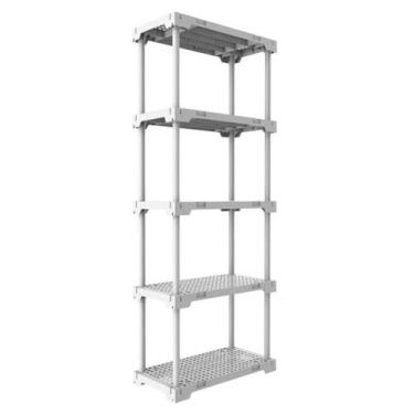 Imagem de Estante 5 Prateleiras Plástica Poly Eco Multi-Uso 167x70x35 Branca