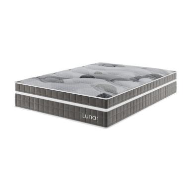Imagem de Colchão Mola Ensacada Casal 33x138x188cm  Lunar Cinza - Casa Giulia