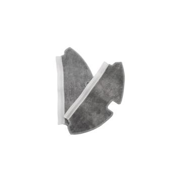 Imagem de Pacote com 2 almofadas de pano de esfregão compatíveis com Dreame Trouver Mova M1, peças de reposição para aspirador de pó robô, almofadas de esfregão originais internacionais para limpeza doméstica