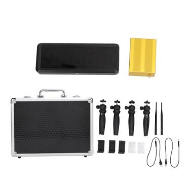 Imagem de Timer sem fio 5 dígitos de alta precisão Bateria multifuncional Timer digital para Balance Balkes Rollerblading Motocicleta Timing Karting Atletismo Treinamento de alumínio PC ABS