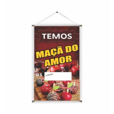 Imagem de Banner pronto Maça do Amor BA 099 medida 45x70 cm arte pronta