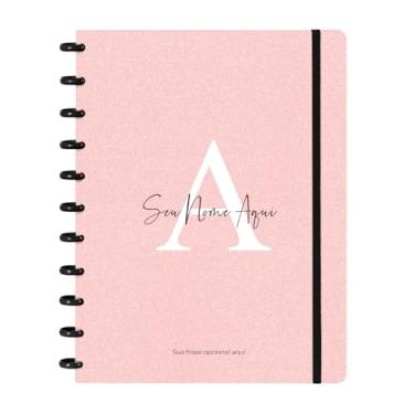 Imagem de Caderno de Discos Flex Inteligente Iscool Personalizado Grande Areia Sand Rosa