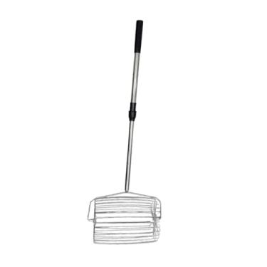 Imagem de UGPLM Recipiente para pegar bolas de tênis com rolo de comprimento ajustável, cesta portátil, acessório de treinamento para prática de treinamento, Pequeno