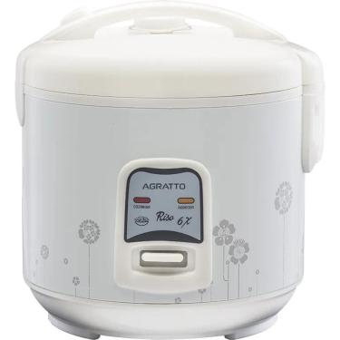Imagem de Panela Elétrica De Arroz Riso Branco E Visor De Vidro PAI6X-02 Agratto 220V