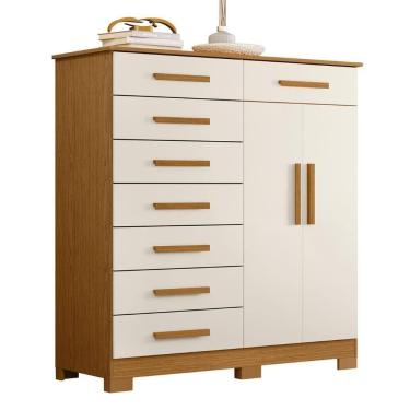 Imagem de Cômoda Para Quarto 2 Portas 125cm Verona Off-cinamomo - Albatroz
