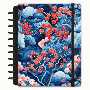 Imagem de Caderno de Disco Sakura 160 pgs 90g Capa Dura 6 Divisórias Inteligente Grande ~ 20 cm x 27 cm Achala