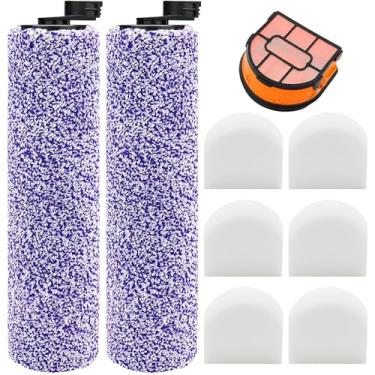 Imagem de Pacote com 9 rolos de escova e filtro de substituição para aspirador Shark WD201 - Filtros de espuma laváveis para WD100, WD101, WD101C, WD200, WD200C, WD201, WD201C - Aspirador HydroVac Pro XL 3 em 1