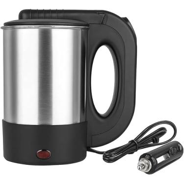 Imagem de Chaleira Elétrica Portátil 12V para Carro 500ml – Ferve Água, Café e Chá | Compacta, Rápida e Segura | Ideal para Viagem, Caminhoneiros, Uber e Motoristas