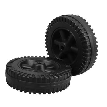 Imagem de Artibetter 2 peças de rodas de substituição para churrasqueira de 15 cm Rodas de rodízio resistentes para carrinho de churrasqueira ao ar livre compatível com peças a gás e carrinhos utilitários preto
