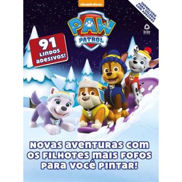 Imagem de Livro - Patrulha Canina - Superlivro para colorir com adesivos