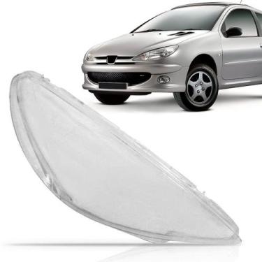 Imagem de Lente Farol Peugeot 206 / 2005 A 2008  Lado Esquerdo (Motorista) - MAR