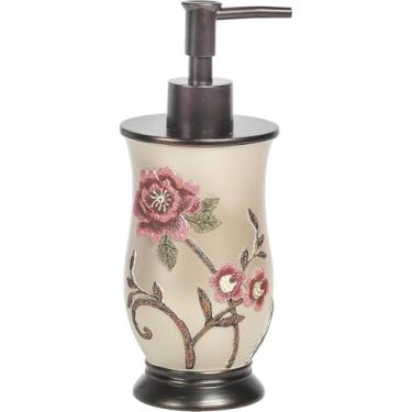 Imagem de Zahari Home Conjunto de dispensador de sabão elegante Larrisa – Design moderno para cozinha e banheiro – bomba de loção, sabonete, desinfetante para as mãos, sabonete para as mãos – bonito e prático