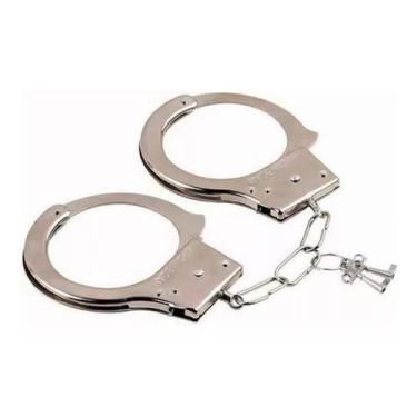 Imagem de Algema Metal Fantasia Policial Fetiches Festas Brincadeira - D Present
