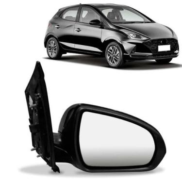 Imagem de Retrovisor Elétrico C/ Pisca Capa Preta Hb20 2020 A 2022 - SP ACESSÓRI