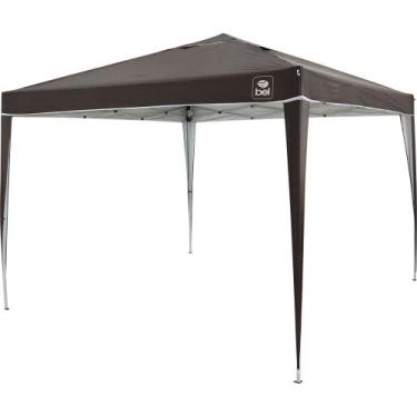Imagem de Tenda Gazebo Dobrável 3m x 3m Poliéster Marrom Bel, 3m x 3m