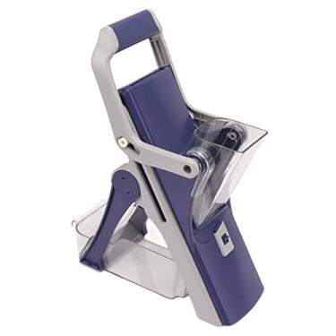 Imagem de Acouto Chopper Vegetal Manual Com 5 Lâminas Intercambiáveis ​​e Alça Destacável Ergonômica para Corte Sem Esforço de Frutas e Legumes