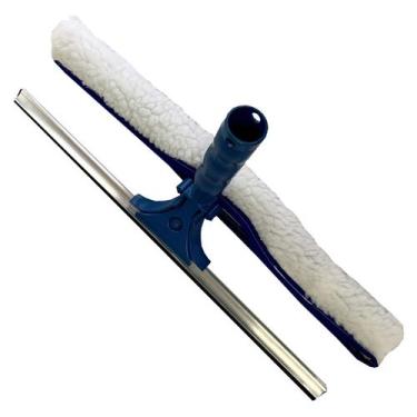 Imagem de Rodo Para Limpeza De Vidros Combinado Sem Cabo Flanela 25 Cm - Twist