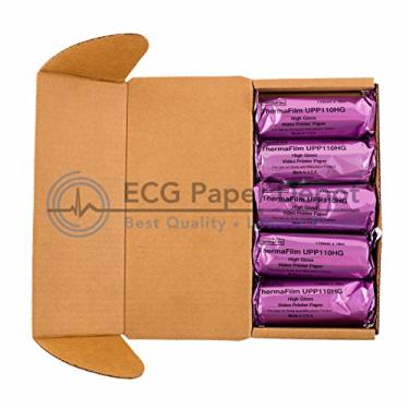 Imagem de ECG Paper Depot Filme de Ultrassom/Papel de Alto Brilho Compatível com Mídia Upp-110Hg Sony, 10 Rolos