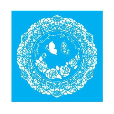 Imagem de Stencil Tamako Mandala - 30X30Cm - Ref D237